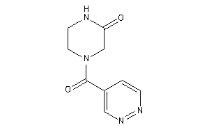 4-(pyridazine-4-carbonyl)piperazin-2-one