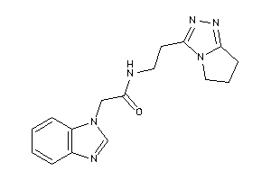 2-(benzimidazol-1-yl)-N-[2-(6,7-dihydro-5H-pyrrolo[2,1-c][1,2,4]triazol-3-yl)ethyl]acetamide