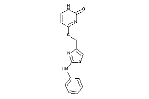 4-[(2-anilinothiazol-4-yl)methylthio]-1H-pyrimidin-2-one