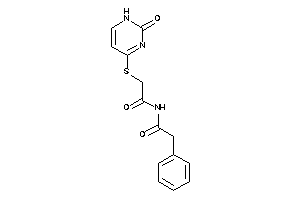 2-[(2-keto-1H-pyrimidin-4-yl)thio]-N-(2-phenylacetyl)acetamide