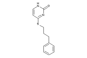 4-(3-phenylpropylthio)-1H-pyrimidin-2-one