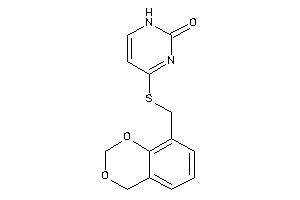 4-(4H-1,3-benzodioxin-8-ylmethylthio)-1H-pyrimidin-2-one