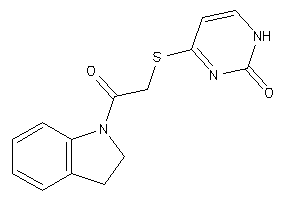 4-[(2-indolin-1-yl-2-keto-ethyl)thio]-1H-pyrimidin-2-one