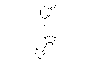 4-[[3-(2-thienyl)-1,2,4-oxadiazol-5-yl]methylthio]-1H-pyrimidin-2-one