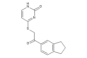 4-[(2-indan-5-yl-2-keto-ethyl)thio]-1H-pyrimidin-2-one