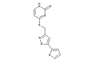 4-[[5-(2-thienyl)isoxazol-3-yl]methylthio]-1H-pyrimidin-2-one