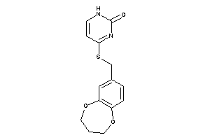 4-(3,4-dihydro-2H-1,5-benzodioxepin-7-ylmethylthio)-1H-pyrimidin-2-one