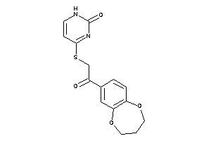 4-[[2-(3,4-dihydro-2H-1,5-benzodioxepin-7-yl)-2-keto-ethyl]thio]-1H-pyrimidin-2-one