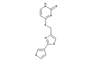 4-[[2-(3-thienyl)thiazol-4-yl]methylthio]-1H-pyrimidin-2-one