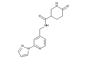 6-keto-N-[(2-pyrazol-1-yl-4-pyridyl)methyl]nipecotamide