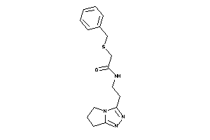 2-(benzylthio)-N-[2-(6,7-dihydro-5H-pyrrolo[2,1-c][1,2,4]triazol-3-yl)ethyl]acetamide