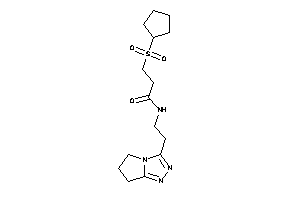 3-cyclopentylsulfonyl-N-[2-(6,7-dihydro-5H-pyrrolo[2,1-c][1,2,4]triazol-3-yl)ethyl]propionamide