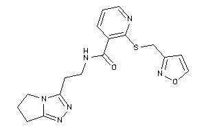 N-[2-(6,7-dihydro-5H-pyrrolo[2,1-c][1,2,4]triazol-3-yl)ethyl]-2-(isoxazol-3-ylmethylthio)nicotinamide