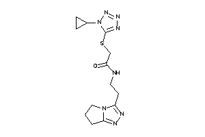 2-[(1-cyclopropyltetrazol-5-yl)thio]-N-[2-(6,7-dihydro-5H-pyrrolo[2,1-c][1,2,4]triazol-3-yl)ethyl]acetamide