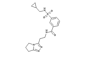 3-(cyclopropylmethylsulfamoyl)-N-[2-(6,7-dihydro-5H-pyrrolo[2,1-c][1,2,4]triazol-3-yl)ethyl]benzamide