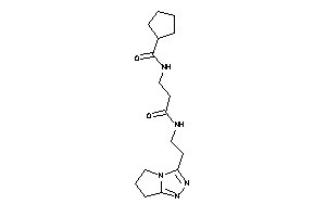 N-[3-[2-(6,7-dihydro-5H-pyrrolo[2,1-c][1,2,4]triazol-3-yl)ethylamino]-3-keto-propyl]cyclopentanecarboxamide