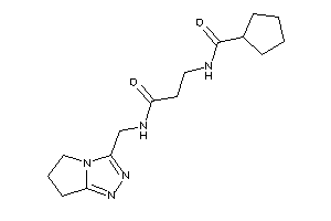 N-[3-(6,7-dihydro-5H-pyrrolo[2,1-c][1,2,4]triazol-3-ylmethylamino)-3-keto-propyl]cyclopentanecarboxamide