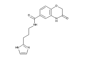 N-[3-(1H-imidazol-2-yl)propyl]-3-keto-4H-1,4-benzoxazine-6-carboxamide