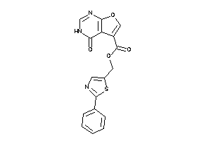 4-keto-3H-furo[2,3-d]pyrimidine-5-carboxylic Acid (2-phenylthiazol-5-yl)methyl Ester