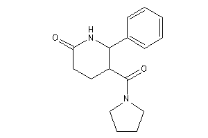 6-phenyl-5-(pyrrolidine-1-carbonyl)-2-piperidone