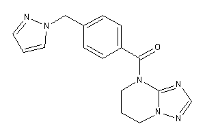 6,7-dihydro-5H-[1,2,4]triazolo[1,5-a]pyrimidin-4-yl-[4-(pyrazol-1-ylmethyl)phenyl]methanone