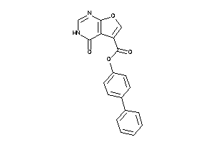 4-keto-3H-furo[2,3-d]pyrimidine-5-carboxylic Acid (4-phenylphenyl) Ester