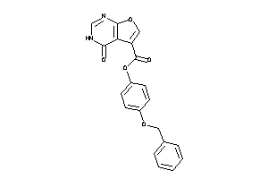 4-keto-3H-furo[2,3-d]pyrimidine-5-carboxylic Acid (4-benzoxyphenyl) Ester