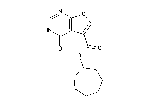 4-keto-3H-furo[2,3-d]pyrimidine-5-carboxylic Acid Cycloheptyl Ester