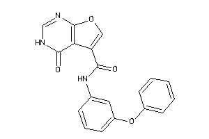 4-keto-N-(3-phenoxyphenyl)-3H-furo[2,3-d]pyrimidine-5-carboxamide