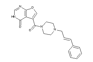 5-(4-cinnamylpiperazine-1-carbonyl)-3H-furo[2,3-d]pyrimidin-4-one