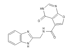 N-(1H-benzimidazol-2-ylmethyl)-4-keto-3H-furo[2,3-d]pyrimidine-5-carboxamide