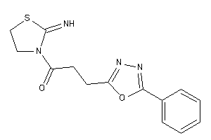 1-(2-iminothiazolidin-3-yl)-3-(5-phenyl-1,3,4-oxadiazol-2-yl)propan-1-one