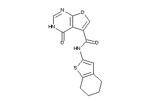 4-keto-N-(4,5,6,7-tetrahydrobenzothiophen-2-yl)-3H-furo[2,3-d]pyrimidine-5-carboxamide