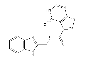 4-keto-3H-furo[2,3-d]pyrimidine-5-carboxylic Acid 1H-benzimidazol-2-ylmethyl Ester