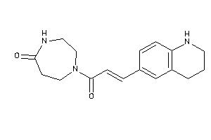 1-[3-(1,2,3,4-tetrahydroquinolin-6-yl)acryloyl]-1,4-diazepan-5-one