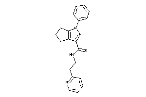 1-phenyl-N-[2-(2-pyridyl)ethyl]-5,6-dihydro-4H-cyclopenta[c]pyrazole-3-carboxamide