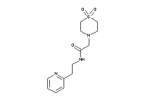 2-(1,1-diketo-1,4-thiazinan-4-yl)-N-[2-(2-pyridyl)ethyl]acetamide