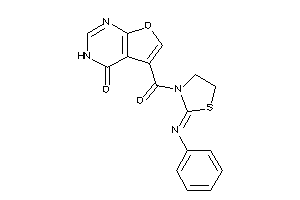 5-(2-phenyliminothiazolidine-3-carbonyl)-3H-furo[2,3-d]pyrimidin-4-one