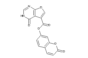 4-keto-3H-furo[2,3-d]pyrimidine-5-carboxylic Acid (2-ketochromen-7-yl) Ester