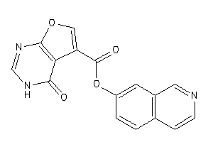 4-keto-3H-furo[2,3-d]pyrimidine-5-carboxylic Acid 7-isoquinolyl Ester