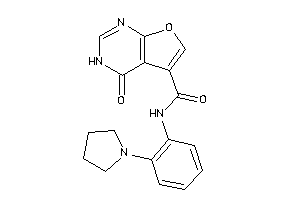 4-keto-N-(2-pyrrolidinophenyl)-3H-furo[2,3-d]pyrimidine-5-carboxamide