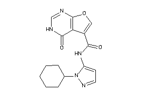 N-(2-cyclohexylpyrazol-3-yl)-4-keto-3H-furo[2,3-d]pyrimidine-5-carboxamide