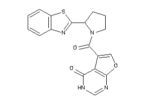 5-[2-(1,3-benzothiazol-2-yl)pyrrolidine-1-carbonyl]-3H-furo[2,3-d]pyrimidin-4-one