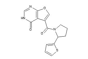 5-[2-(2-thienyl)pyrrolidine-1-carbonyl]-3H-furo[2,3-d]pyrimidin-4-one