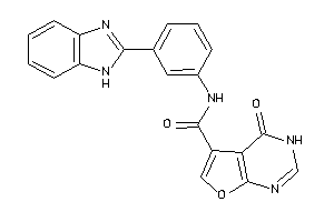 N-[3-(1H-benzimidazol-2-yl)phenyl]-4-keto-3H-furo[2,3-d]pyrimidine-5-carboxamide