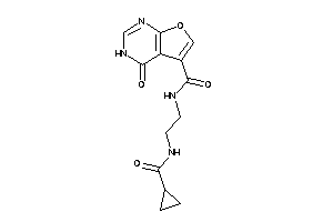 N-[2-(cyclopropanecarbonylamino)ethyl]-4-keto-3H-furo[2,3-d]pyrimidine-5-carboxamide