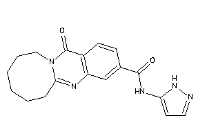 Image of 13-keto-N-(1H-pyrazol-5-yl)-6,7,8,9,10,11-hexahydroazocino[2,1-b]quinazoline-3-carboxamide