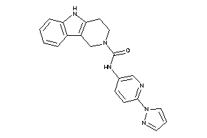 N-(6-pyrazol-1-yl-3-pyridyl)-1,3,4,5-tetrahydropyrido[4,3-b]indole-2-carboxamide