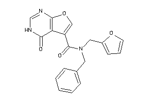 N-benzyl-N-(2-furfuryl)-4-keto-3H-furo[2,3-d]pyrimidine-5-carboxamide