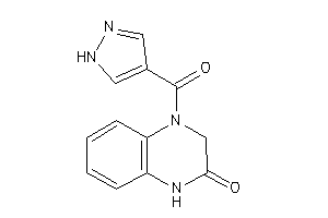 4-(1H-pyrazole-4-carbonyl)-1,3-dihydroquinoxalin-2-one